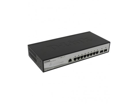 D-Link DGS-1210-10/ME/A1A Упра-ый комм-ор 2 уровня с 8 поров 10/100/1000 +  2 порта SFP