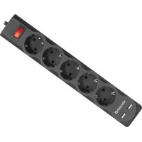 Сетевой фильтр Defender DFS 755 5 розеток, 5 м