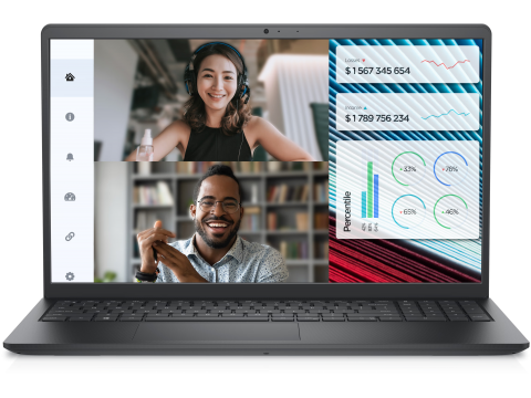 Ноутбук Dell Vostro 3520 / 12th Gen Intel Core i7-1255U / Windows 11 Pro / Intel Iris Xe / 15.6” Full HD / 16 GB RAM / 512 GB SSD