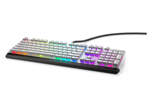 Alienware Low-profile RGB Mechanical Gaming Keyboard - AW510K (Lunar Light) US Int. (QWERTY)