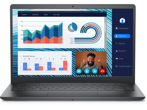 Ноутбук Dell Vostro 3420/Core i5-1235U/8GB/256GB SSD/14.0" FHD/Intel UHD/Cam & Mic/WLAN + BT/Backlit Kb/3 Cell/W11Pro/3Yr