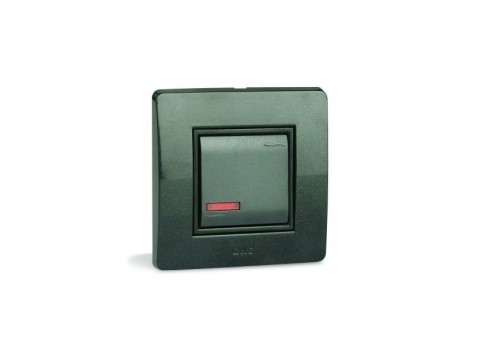 DKC 76001BL Выключатель с подсветкой,белый ,1модуль