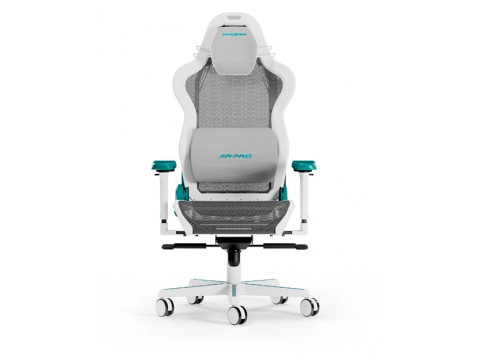 Игровое компьютерное кресло DX Racer air pro white&cyan D7200