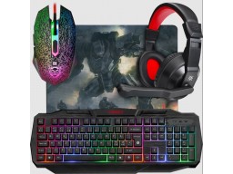 Комплект игровой Defender Target MKP-350 RU, мышь+клавиатура+ковер+гарнитура