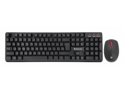 Комплект беспроводной клавиатура+мышь Defender Milan C-992 RU черный