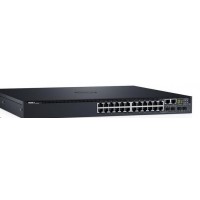 Коммутатор Dell S3124, L3, 24x 1GbE, 2xCombo, 2x 10GbE SFP+ fixed ports, Stacking, IO to PSU airflow, 1x AC PSU (210-AIMQ-3)