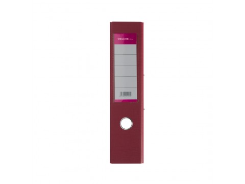 Папка-регистратор Deluxe с арочным механизмом, Office 3-WN8 (3" WINE), А4, 70 мм, бордовый