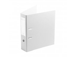 Папка-регистратор Deluxe с арочным механизмом, Office 3-WT17 (3" WHITE), А4, 70 мм, белый