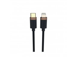 Интерфейсный кабель Duracell USB9012A USB-C to Lightning Черный
