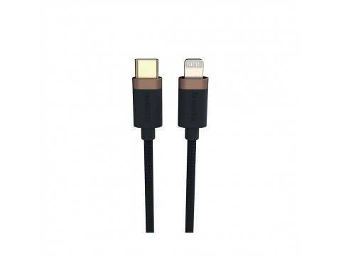 Интерфейсный кабель Duracell USB9012A USB-C to Lightning Черный