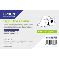 High Gloss Label - Die-Cut Roll: 210mm x 297mm, 194 labels