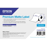 Premium Matte Label - Continuous Roll: 203mm x 60m