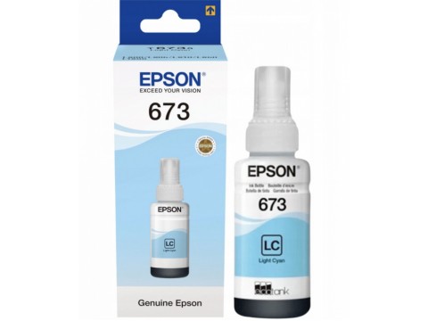 Контейнер с чернилами Epson C13T67354A L800 Light Cyan ink bottle 70ml/ЖЕЛТАЯ НАКЛЕЙКА