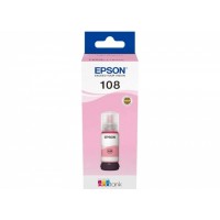 Контейнер с светло-пурпурными чернилами Epson 108 C13T09C64A/ЖЕЛТАЯ НАКЛЕЙКА
