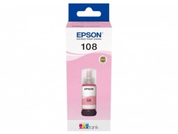 Контейнер с светло-пурпурными чернилами Epson 108 C13T09C64A/ЖЕЛТАЯ НАКЛЕЙКА