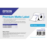 Premium Matte Label - Die Cut Roll: 210mm x 297mm, 200 labels