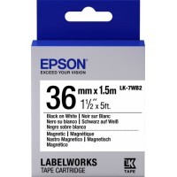 Магнитная лента LK-7WB2 36мм, Бел./Черн., 2м