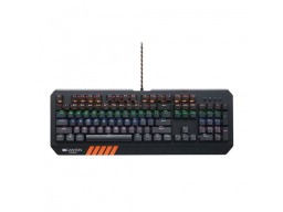 CANYON Hazard GK-6, Wired multimedia gaming keyboard with lighting effect, 108pcs rainbow LED, Numbers 104keys, RU+EN double injection layout, cable length 1.8M, 450.5*163.7*42mm, 0.90kg, color black