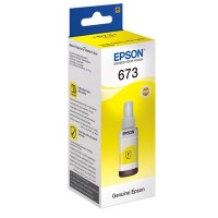 Контейнер с чернилами Epson C13T67344A L800 Yellow ink bottle 70ml/ЖЕЛТАЯ НАКЛЕЙКА
