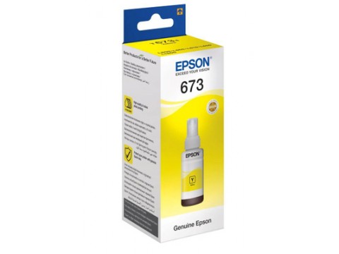 Контейнер с чернилами Epson C13T67344A L800 Yellow ink bottle 70ml/ЖЕЛТАЯ НАКЛЕЙКА