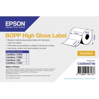 BOPP High Gloss Label (самоклеящийся рулон, с вырубкой): 76мм x 127мм, 1150 этикеток