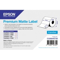 Premium Matte Label – самоклеящийся рулон, с вырубкой: 76мм x 127мм, 960 этикеток