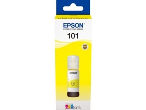 Контейнер с желтыми чернилами Epson C13T03V44A 70ml, желтый/ЖЕЛТАЯ НАКЛЕЙКА
