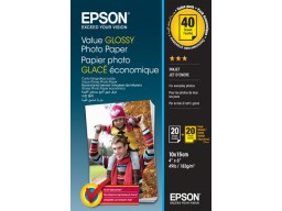Epson Value Glossy Photo Paper 10×15 см, 2×20 листов (BOGOF)