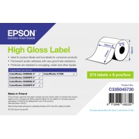 High Gloss Label - Die-Cut: 105mm x 210mm, 273 labels