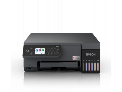 МФУ Epson L8100 / Print Resolution: 5760x1440 dpi / Print Speed: 12 ppm / Connectivity: USB, Wi-Fi / Functions: Print, Scan, Copy