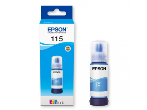 Контейнер с голубыми чернилами Epson C13T07D24A I/C (c) L8160/L8180/ЖЕЛТАЯ НАКЛЕЙКА