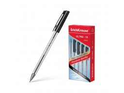 Ручка шариковая ErichKrause® ULTRA-10, цвет чернил черный (в коробке по 12 шт.)
