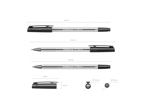 Ручка шариковая ErichKrause® ULTRA-10, цвет чернил черный (в коробке по 12 шт.)