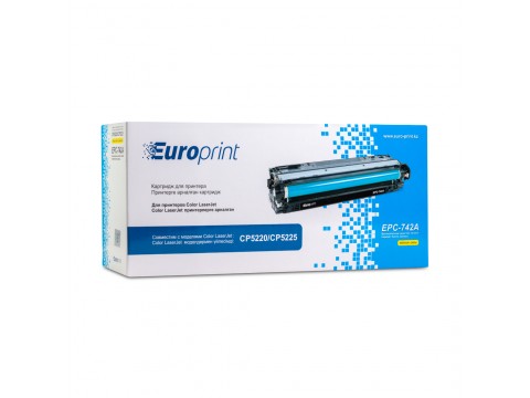 Картридж Europrint EPC-CE742A / Yellow / 7,300 pages