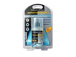 F134014 "FAVORIT OFFICE" Media Clean. Чистящий комплект для экранов телевизоров и плазменных папанелей. Гель 200мл + микрофибра 25x25 (блистер)