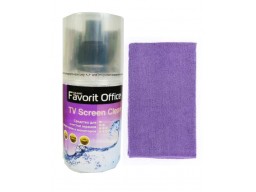 F150419 "FAVORIT OFFICE TV Screen Clean Спрей 200 мл д/экранов, мониторов + салфетка из микрофибр