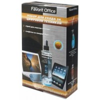F540393 "FAVORIT OFFICE" Набор для ухода цифровой техникой, спрей 250 мл + 1 микрофибра