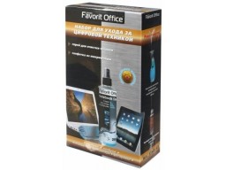 F540393 "FAVORIT OFFICE" Набор для ухода цифровой техникой, спрей 250 мл + 1 микрофибра
