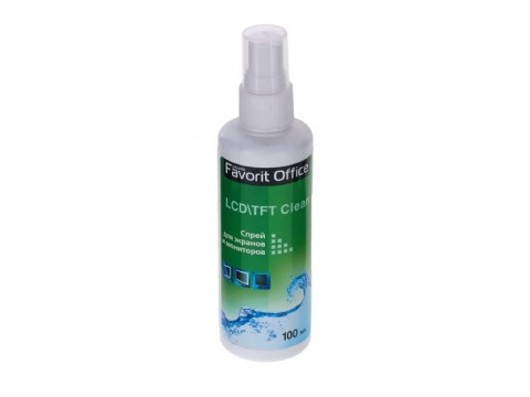 F740024 "FAVORIT OFFICE" Clean LCD/TFT Спрей для экранов и мониторов. 100 мл.