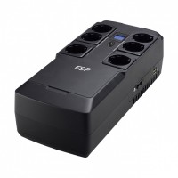 ИБП FSP Nanofit 800 480W/батарея 12V 5Ah/2xUSB charger 5V/1A//RJ45/6 розеток Euro/ЖК-дисплей