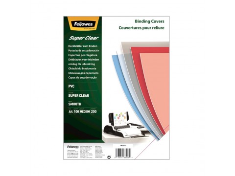 Обложки Transparent, A3, Fellowes, (FS-53764), 200 мкм., 100 шт.