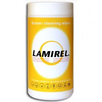 Чистящие салфетки Lamirel для экранов всех типов в тубе, 100 шт.