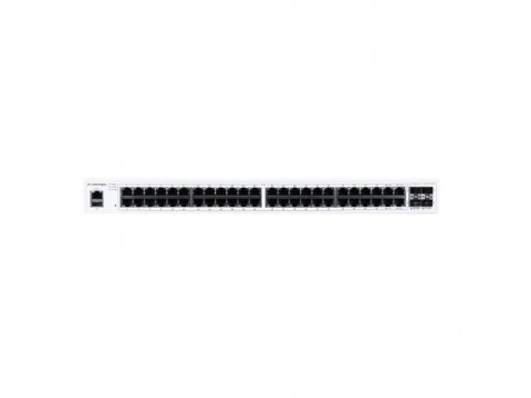 FortiSwitch-148F-FPOE is a performance/price competitive L2+ management switch with 48x GE port + 4x SFP+ port + 1x RJ45 console. Port 1- 48 are POE p