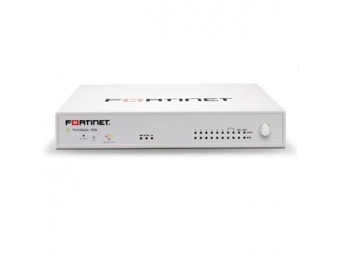 FortiGate-70G 10 x GE RJ45 ports (including 7 x Internal Ports, 2 x WAN Ports, 1 x DMZ Port).