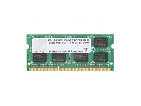 Модуль памяти для ноутбука G.SKILL F3-12800CL11S-4GBSQ DDR3 4GB