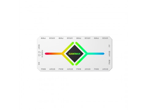 Контроллер подсветки Gamemax V4.0 ARGB+PWM HUB WH (12В)