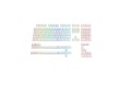 Набор кнопок на клавиатуру Glorious Aura Keycaps V2 White (GLO-KC-AURA2-W)