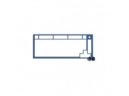 Запчасть к клавиатуре верхняя панель Glorious GMMK Pro Top Frame Navy Blue (GLO-ACC-P75-TF-NB)