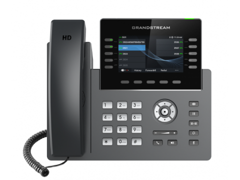 Grandstream GRP2615, Carrier-Grade IP Phones, 10  line keys, 5 SIP accounts, 40 Digital BLF and Speed Dial keys, HD (with power supply)