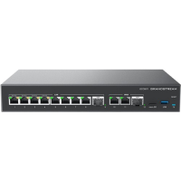 Grandstream GCC6011, All-in-one convergence device: VPN Router, NGFW, Switch and IP PBX. 2x 2.5G SFP, 10x GbE, 3 fixed WAN, 4x PoE-Out, 2.5Gbps NAT